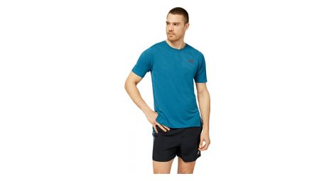 Maillot manches courtes new balance q speed bleu