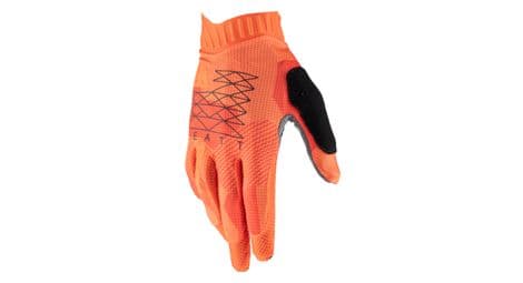 Leatt mtb 1.0 gripr flame orange long gloves