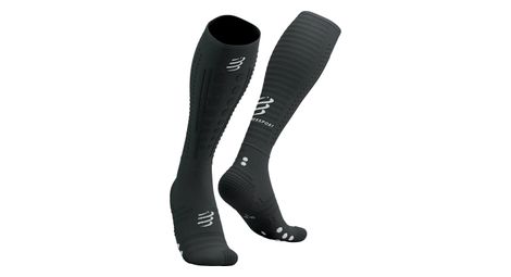Calzini Compressport Full Socks Aero 2.0 Nero/Bianco