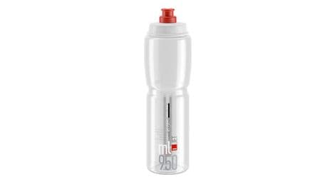 Bidon Elite Jet 950 ml Transparent Logo Rouge