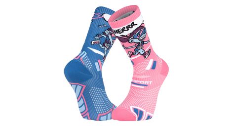 Calzini BV Sport Trail Ultra High Finisher Collector DBDB Blu/Rosa