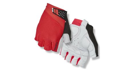 Gants courts giro monaco ii rouge gris