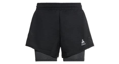 Odlo run easy 5in 2-in-1 shorts zwart dames