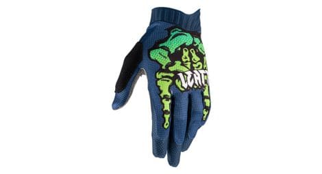 Leatt mtb 1.0 gripr blue zombie long gloves