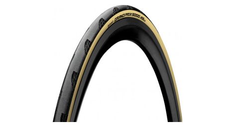 Continental grand prix 5000 all season 700mm tubeless ready road tire soft vectran lazergrip act blackchili cream