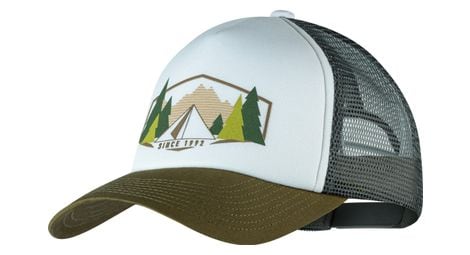 Casquette buff trucker blanc/vert