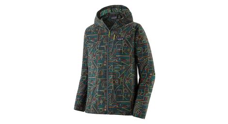 Chaqueta de manga larga patagonia houdini verde