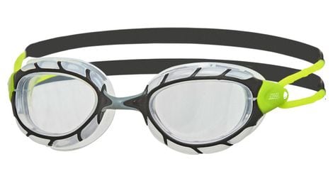 Lunettes zoggs predator black lime clear smaller fit - lunettes triathlon et natation