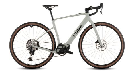 Cube nuroad hybrid c:62 race 400x bicicleta eléctrica de gravel shimano grx 12s 400 wh 700 mm verde reed beige 2026