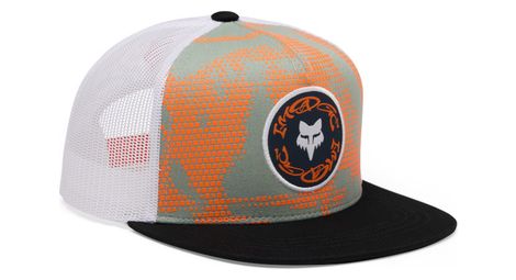 Casquette Fox Snapback Image Print Vert/Orange Junior