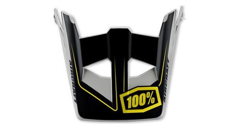 Visière 100% pour casque aircraft - noir / jaune
