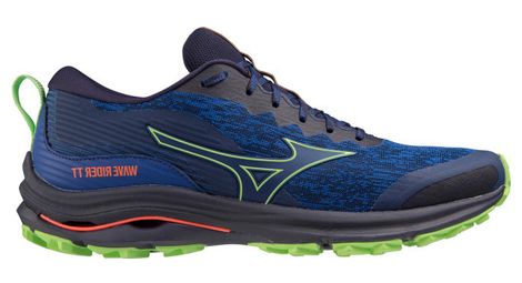 Zapatillas de trail running mizuno wave rider tt azulverde 46.1/2