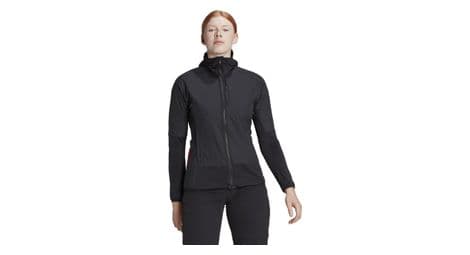 Chaqueta cortavientos adidas five ten flooce para mujer negra