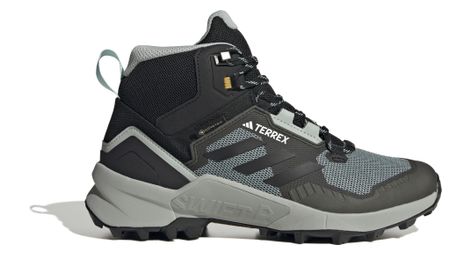 Damen-Wanderschuhe adidas Terrex Swift R3 Mid GTX Schwarz Grau