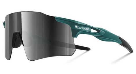 Lunettes de vélo polarisées légères en polycarbonate - vert