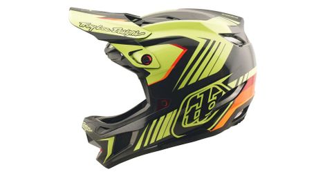 Casque intégral troy lee designs d4 polyacrylite mips noir/jaune