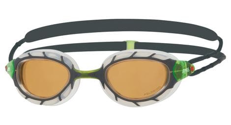 Zoggs predator polarized ultra grey clear copper - smaller fit - lunettes triathlon et natation