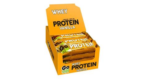 Boîte protein bar 20% (24x50g) - go on nutrition - vanille -  barres protéinées