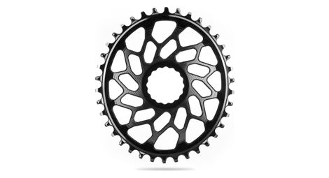 AbsoluteBlack Plato estrecho ancho Direct Mount ovalado CX para bielas Easton / Race Face 12 S negro