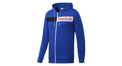 Sweat à capuche zippé reebok ess linear logo