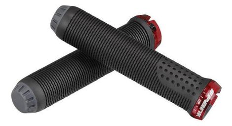 Paire de grips spank spike 30mm noir rouge