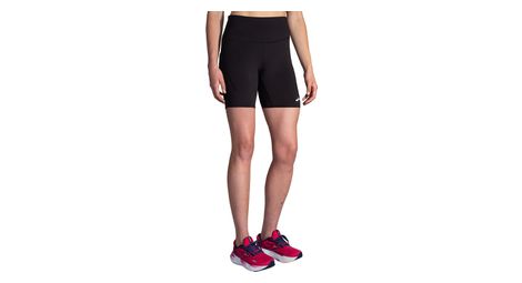 Brooks Source Run 8inch Short Tight Schwarz Damen