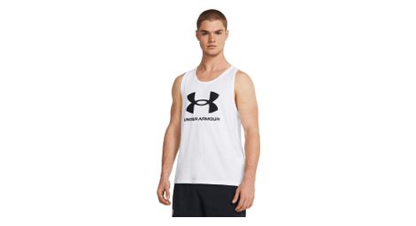 Débardeur under armour sportstyle logo blanc homme