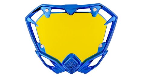 Plaque pride racing mini bleu chrome