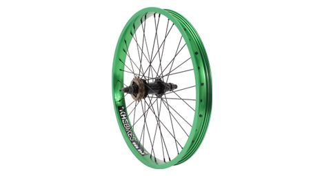 Roue arrière bmx khe prism 20 pouces verte