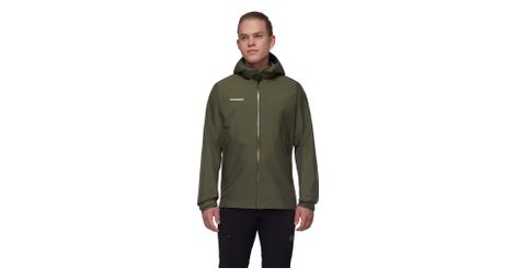 Veste imperméable mammut alto light hooded vert homme