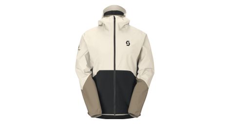 Chaqueta impermeable Scott Explorair Dryo de 2,5 capas, beige/negro, para hombre