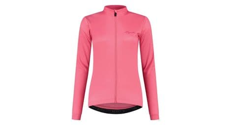 Maillot manches longues velo rogelli core - femme - rose