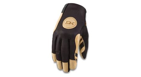 Paar lange handschuhe covert black / tan brown