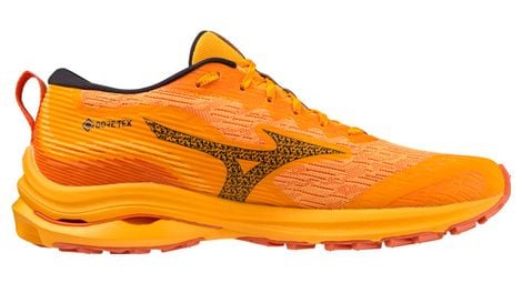 Chaussures de running mizuno wave rider gtx orange rouge
