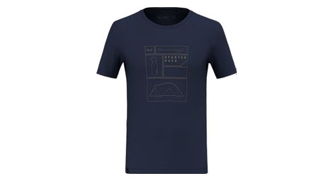 T shirt manches courtes salewa eagle pack dry bleu