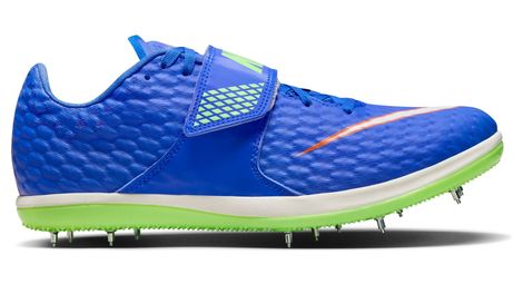 Nike high jump elite blue green unisex track & field shoes 42.1/2