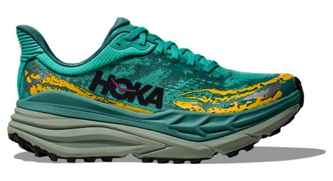 Hoka stinson 7 trailrunning-schuhe blau damen