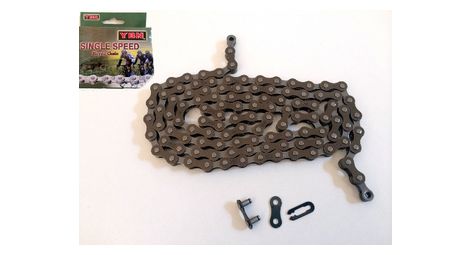 Chaine 1 v mono single speed 1/2 x1/8 x112.