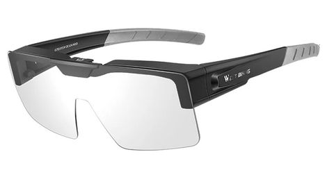 Lunettes de vélo photochromiques transparentes - noir