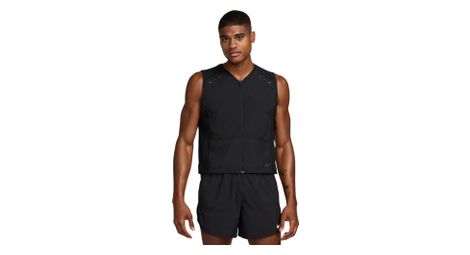 men s nike run black sleeveless jacket