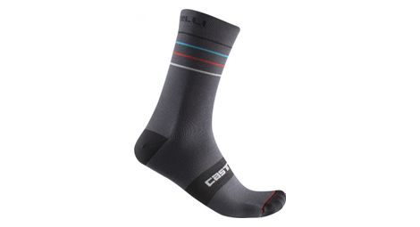 Chaussettes castelli endurance 15 gris