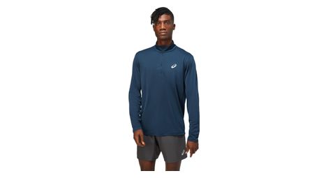 Asics core run blue homme 1/2 zip long sleeve top