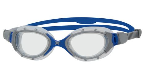 Zoggs predator flex grey blue clear smaller fit lunettes triathlon et natation