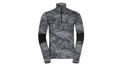 Maillot manches longues 1 2 zip odlo whistler eco noir