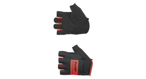 Gants courts northwave flag noir rouge