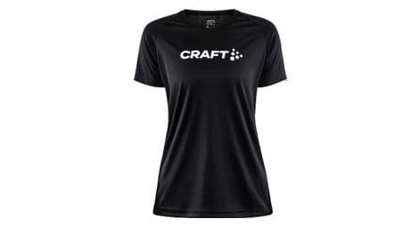 Craft essence logo core unify women's short sleeve jersey black