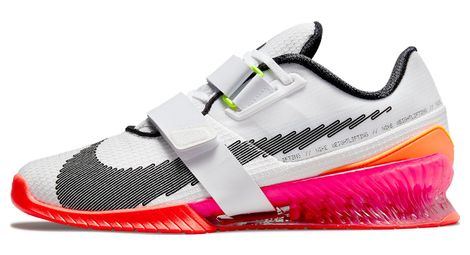 Nike romaleos 4 olympic white pink unisex cross-training shoe