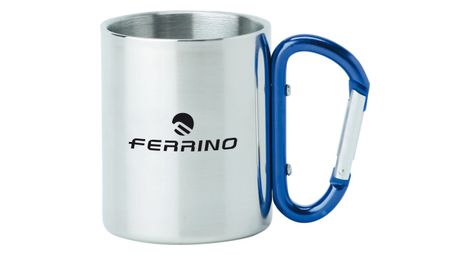 Tazza ferrino inox con moschettone