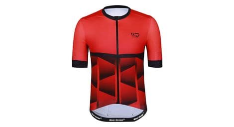 Maillot vélo homme cubic rouge/noir