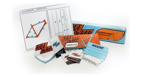 Ridewrap covered protection emtb brilliant clear frame protection kit